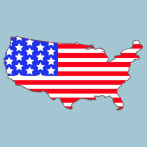 District 100% Cotton-USA Map Design