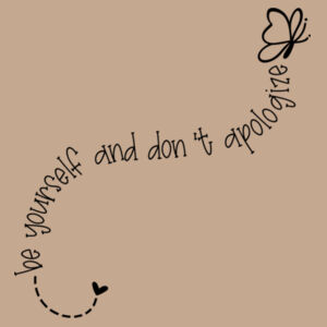 Bella+Canvas-BE YOURSELF AND DON'T APOLOGIZE-3001 Design
