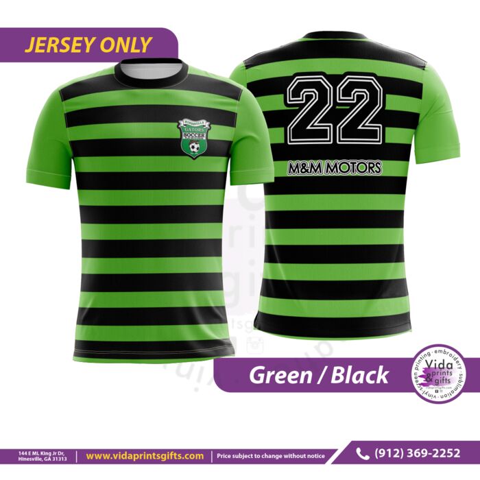 Gators-Soccer Uniform Green/Black Jersey Only JMVS-Active Cloth Thumbnail