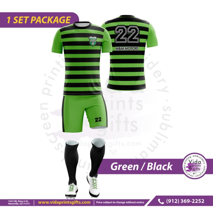 Gators-Soccer Uniform Green/Black Set with Short JMVS-Active Cloth Thumbnail