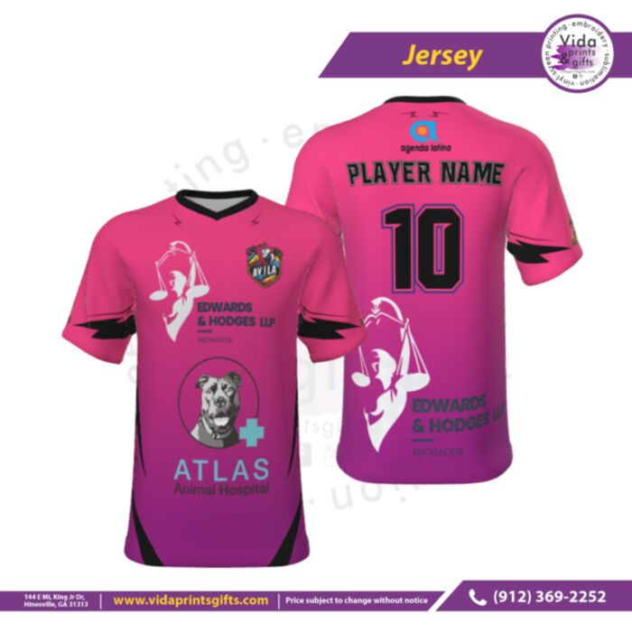 Avila FC, Fan Jersey, Short Sleeve, JMVS1 Thumbnail