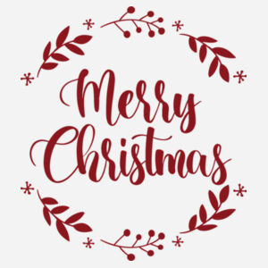 P&C Unisex 4.5oz Fan Favorite Cotton T-Shirt PC450 - PC450 Merry christmas circle Design