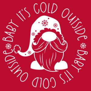 PC54YLSRedBabyColdOutside - Youth 5.4oz Cotton Long Sleeve T-Shirt Design