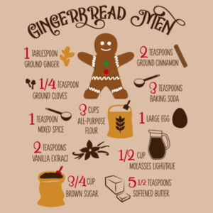 PC55DesertSandGingerbreadMen - P&C Unisex 5.5oz 50/50 Blend T-Shirt PC55 Design