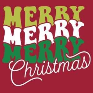 PC450LSBrigthRedMerryChristmas - P&C Unisex Long Sleeve Fan Favorite T-Shirt PC450LS Design