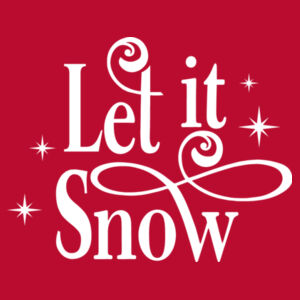 PC78H, Unisex, 50/50 Poly/Cotton, Core Fleece Hooded Sweatshirts, Let it Snow Design