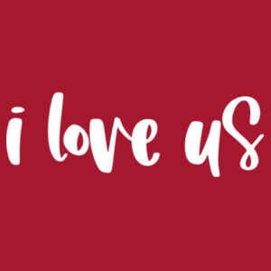 Port & Company Unisex, Fan Favorite Tee, Short Sleeve, I Love Us Design