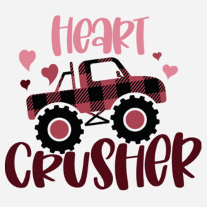 Port & Company Unisex, Fan Favorite Tee, Long Sleeve, Heart Crusher Design