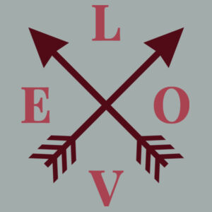 Port & Company Ladies, Core Fleece Pullover Hooded Sweatshirt, Long Sleeve, Love Arrows2 Design