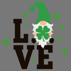 BC6413, BELLA+CANVAS, Women’s Relaxed Triblend Tee, St Patrick Gnome Love Design