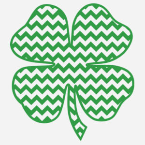 LPC78H, Port & Company, Ladies Core Fleece Pullover Hooded Sweatshirt, Chevron Shamrock Design