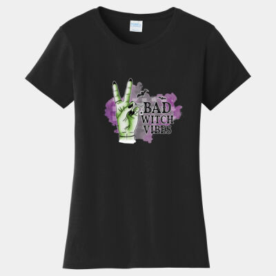 LPC450, Fan Favorite Tee, Ladies, 100% Cotton Ring Spun, Soft feel,	Short-Sleeve, Bad Witch Vibes Thumbnail