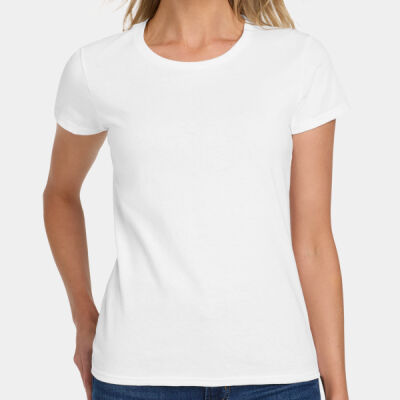 5000LWhiteHollyJollyBabe - Ladies 5.3oz Heavy Cotton T-Shirt Thumbnail