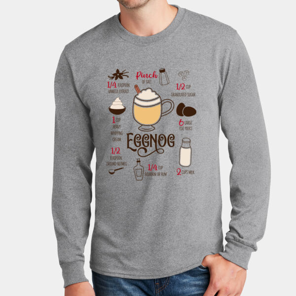 PC54LSAthleticHeatherEggnog - P&C Unisex 5.4oz Long Sleeve T-Shirt Thumbnail