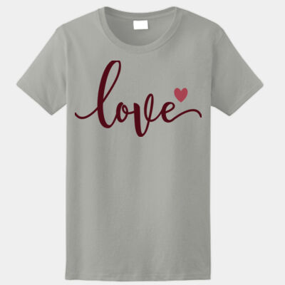 2000L, Ladies, Ultra Cotton, 100% Cotton, Short Sleeve, Love Thumbnail