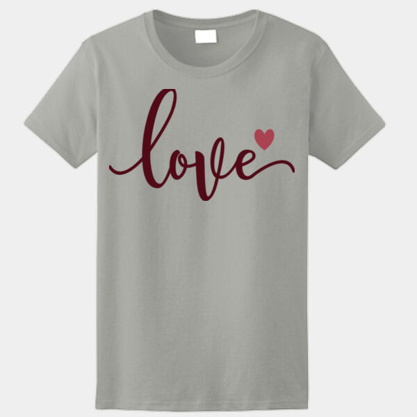 2000L, Ladies, Ultra Cotton, 100% Cotton, Short Sleeve, Love Thumbnail