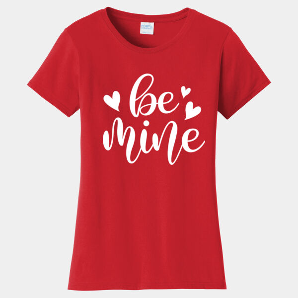 Port & Company Ladies, Fan Favorite Tee, Short Sleeve, Be Mine Thumbnail