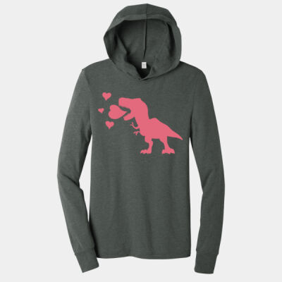 Bella Canvas Unisex, Jersey, Long Sleeve, Loveasaurus Thumbnail