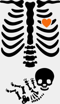 Pregnant Shirt Skeleton