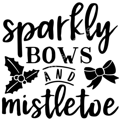 Sparkly Bows & Mistletoe Thumbnail