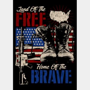 Land Of The FREE Home Of The The BRAVE   Colors Thumbnail