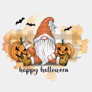 Gnome halloween white Thumbnail