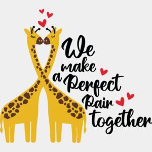 we make a perfect pair giraffe Thumbnail