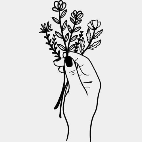 FLOWERS AND HAND Thumbnail